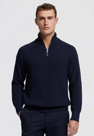 QUARTER-ZIP - Trui - dark blue