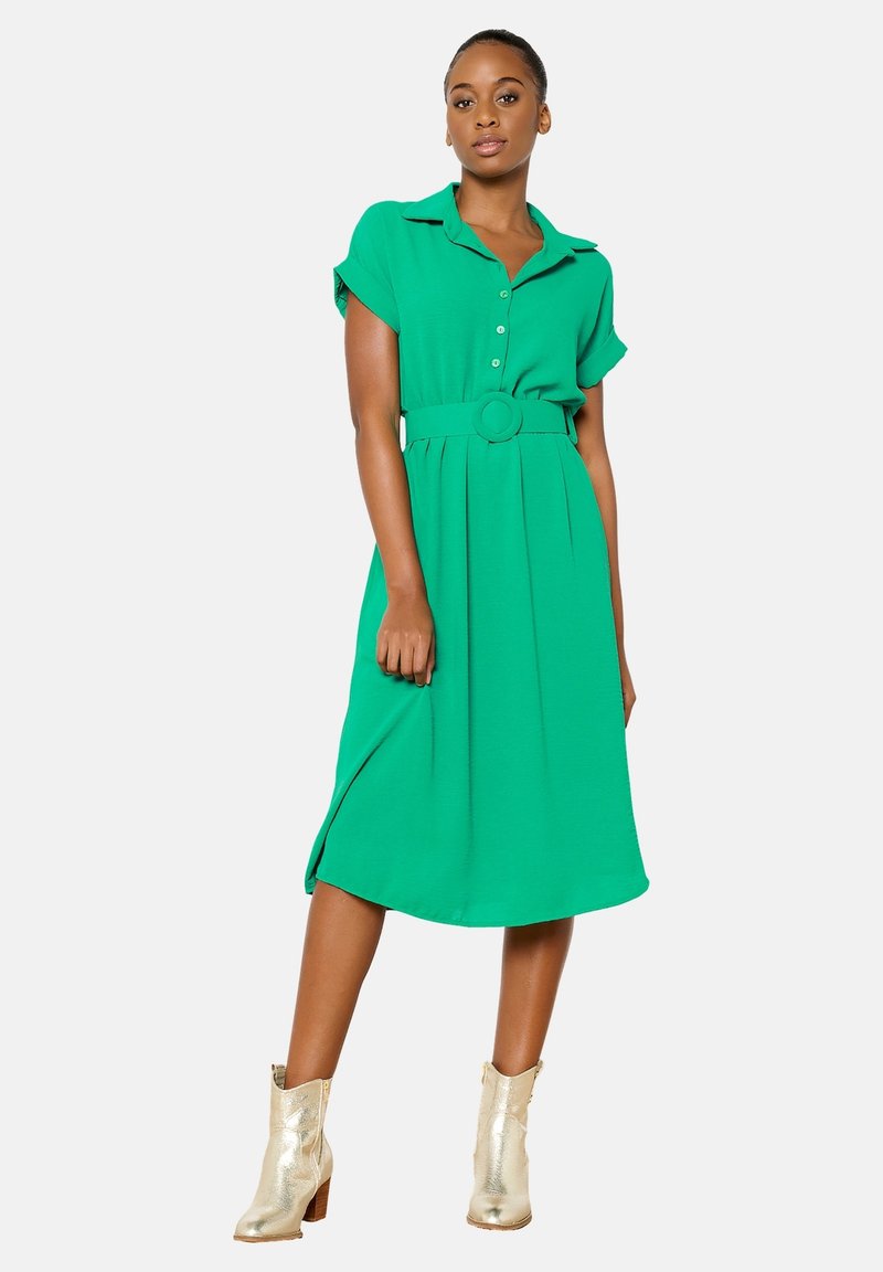 LolaLiza WITH CRINKLE EFFECT - Shirt dress - green apple/green - Zalando.ie