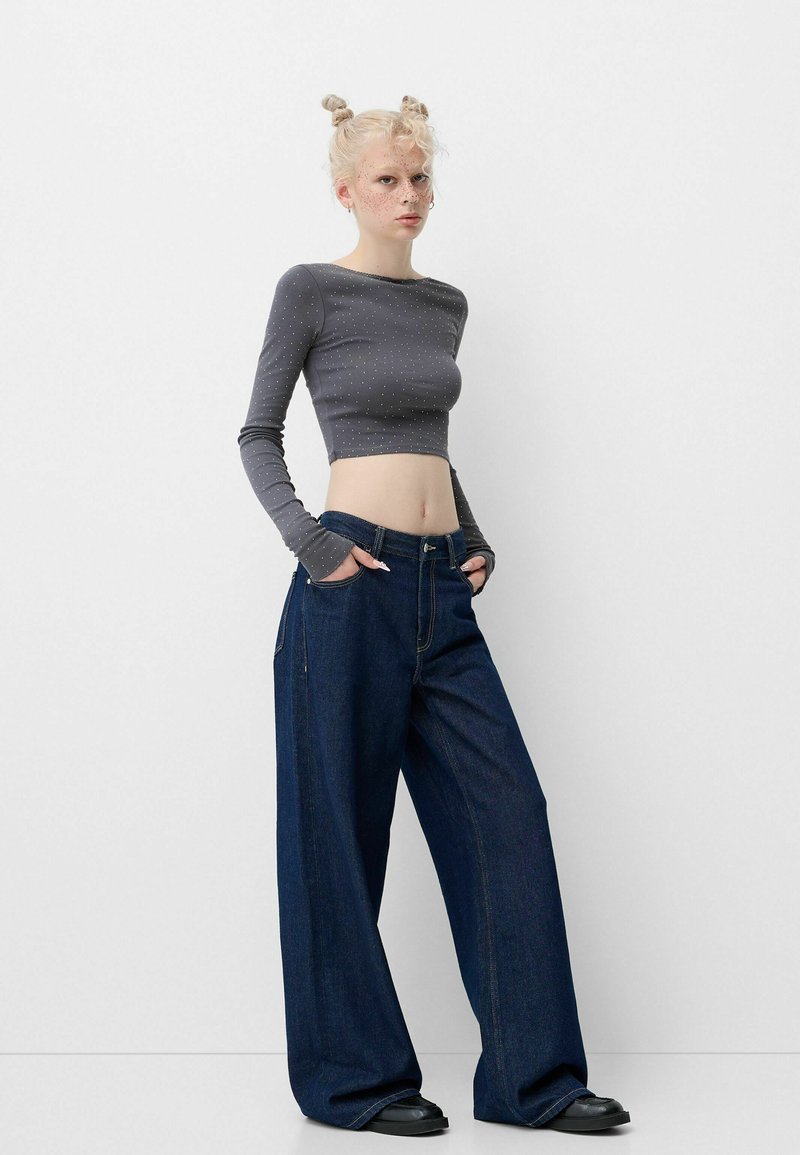 Bershka Longsleeve grijs