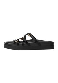 WITH BUCKLES - Pantolette flach - black