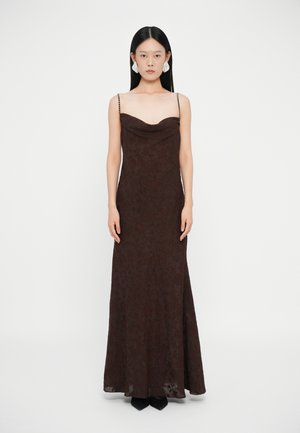 VERONICA MAXI SLIP DRESS - Oblečenie na špeciálnu príležitosť - brown