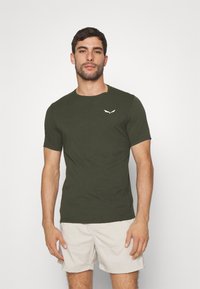 Salewa - PEDROC DRY M HYB - T-shirt basic - dark olive Immagine in miniatura 1