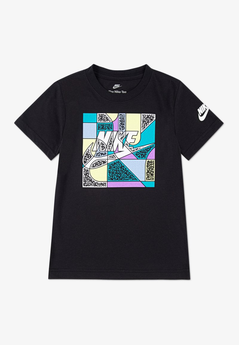 Nike Sportswear - FUTURA BLOCK - Tricou cu imprimeu - black, Extindeți