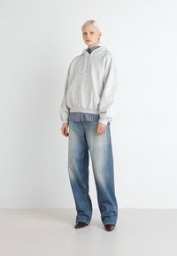 Weekday IRINA HEAVY HOODIE - Sportinis megztinis - grey melange