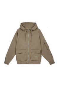 NONA OVERSIZED - Sweat zippé - washed desert taupe