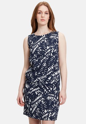 Betty & Co SOMMERKLEID MIT REISSVERSCHLUSS - Robe de jour - weiß dunkelblau