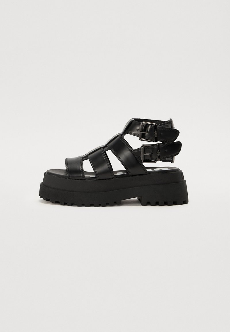 Buffalo - PLUTO - Platform sandals - black, Enlarge