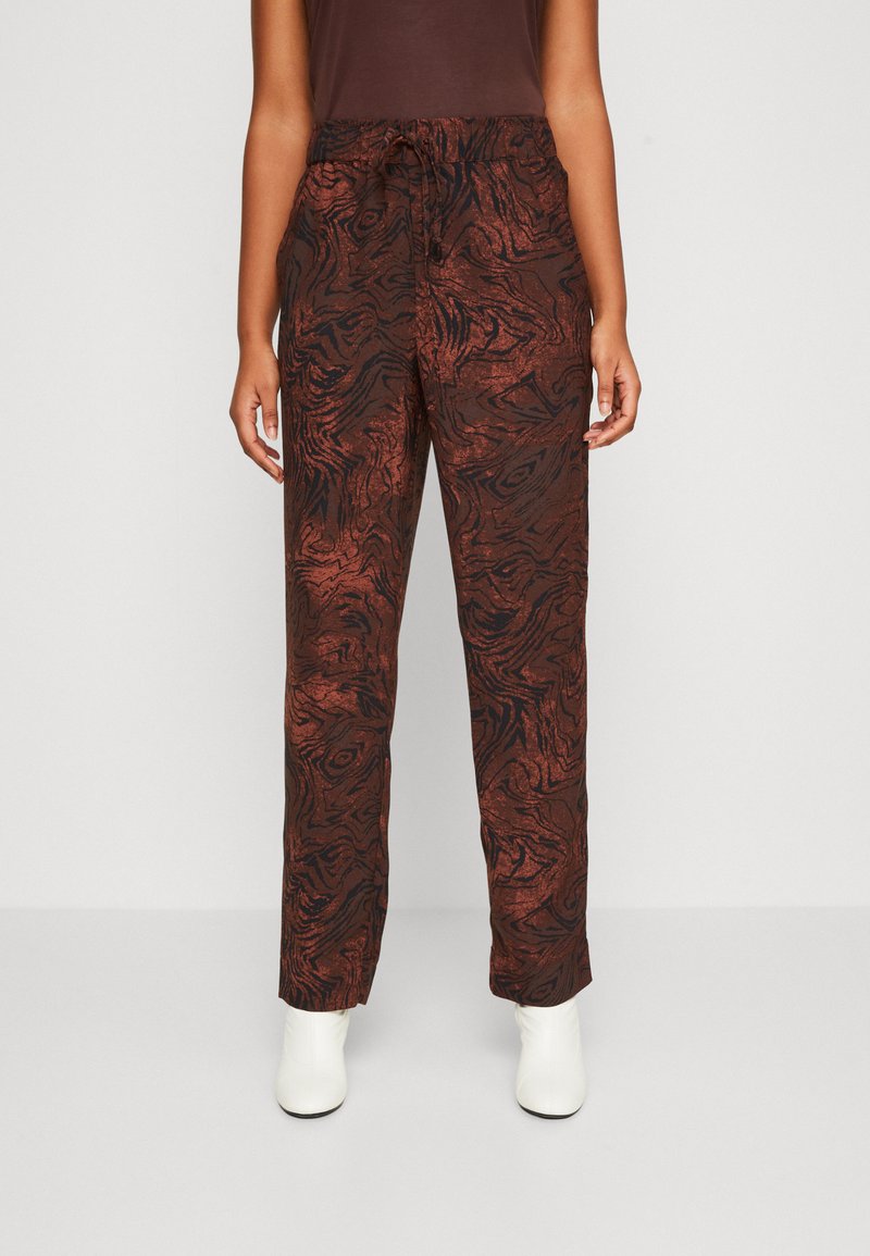 Soaked in Luxury SHIRLEY PANTS - Παντελόνι - brown
