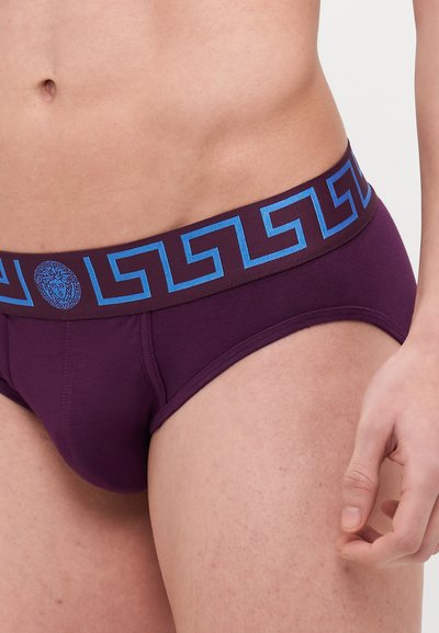 Versace UNDERPANTS LOW RISE TOPEKA NEW LOGO - Fecskék - dark aubergine/ink blue
