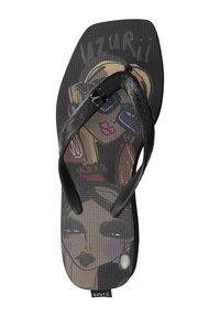 Uzurii BEACH PRINTED STELLA - Tongs - black