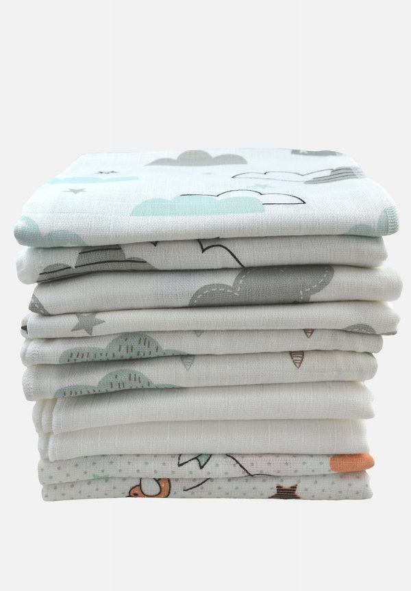 10 PACK  - Babydecke - unisex wolken