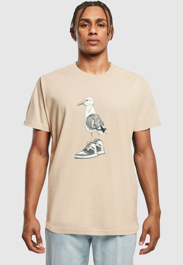 SEAGULL SNEAKERS TEE - T-Shirt print - sand