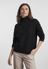 YAS - YASBALIS HIGH NECK  - Pullover - black Image miniature 1