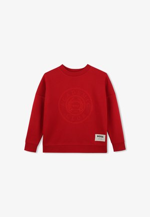 BOSS Kidswear, SWEAT COL ROND - Sweatshirt - cherry red