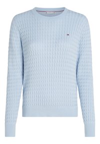CABLE FINE SWEATER - Πουλόβερ - breezy blue