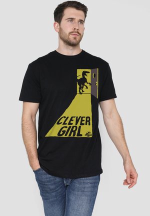 Universal Studios, JURASSIC PARK THE CLEVER GIRL - T-Shirt print - black