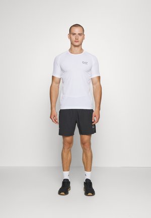 EA7 Emporio Armani VENTUS SET - T-shirts print - white/black
