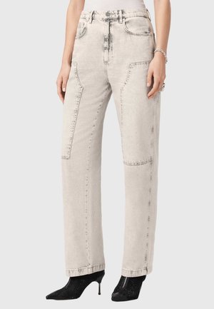 MIA CRYSTAL  - Brīva piegriezuma džinsi - snow grey