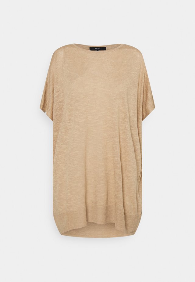 VMFLYSTA OVERSIZE BLOUSE - T-Shirt basic - beige