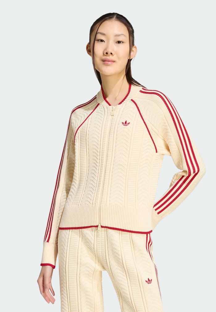 adidas ORIGINALS SST TRACK TOP - Chaquetas bomber - warm vanilla team victory red