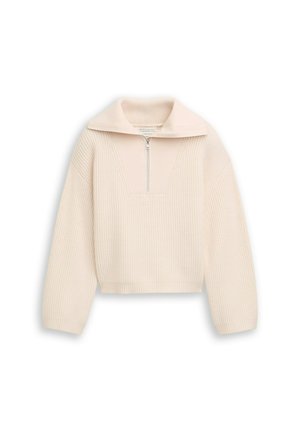 TROYER - Strickpullover - soft cream beige