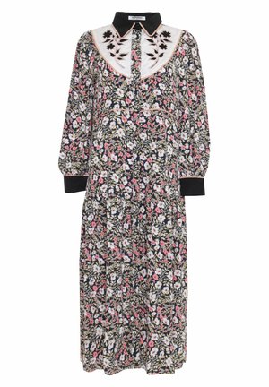 FOLK  - Vestido camisero - navy folk floral black