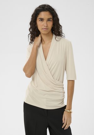 Trükipildiga T-särk - oatmeal