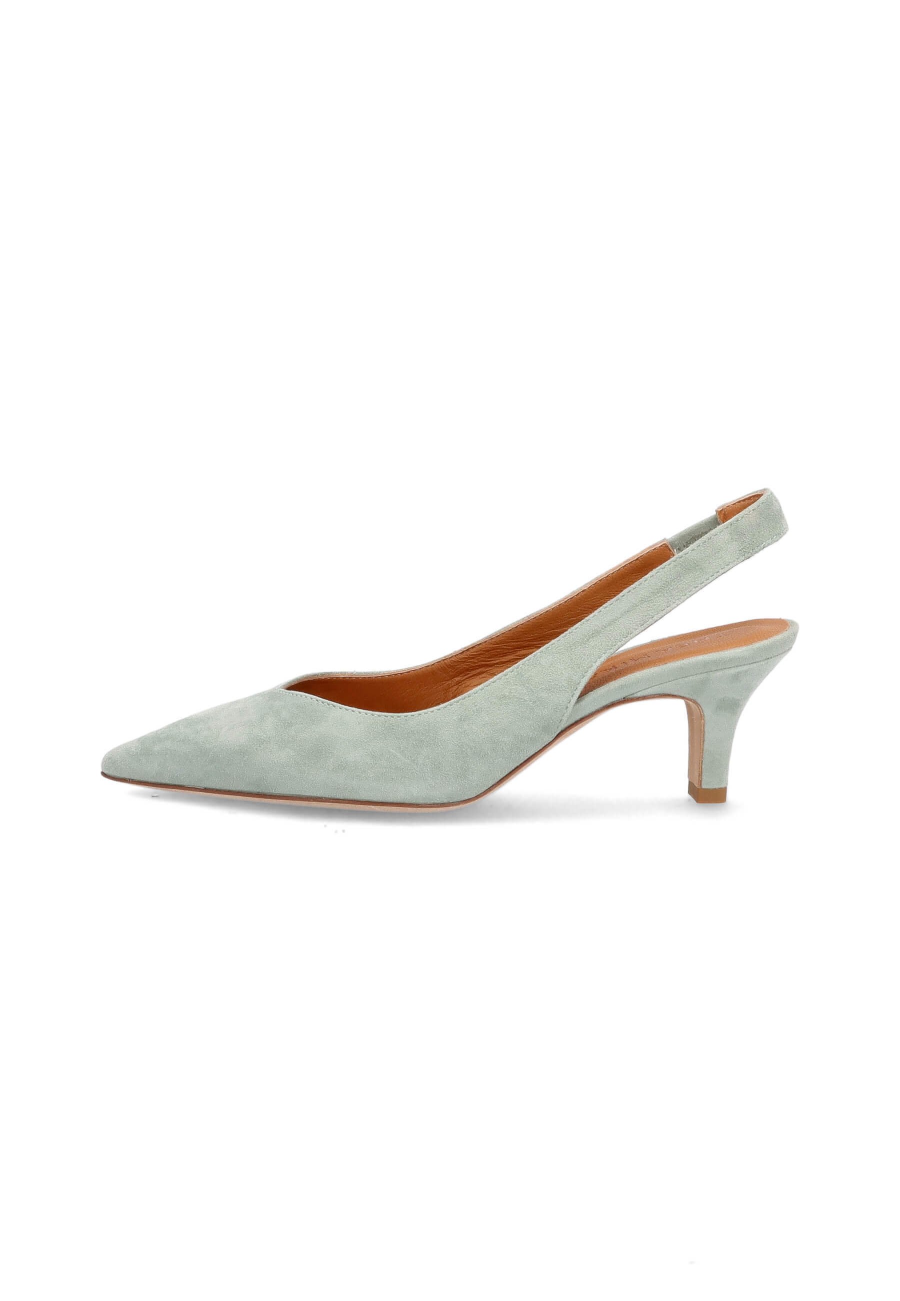sage green pumps