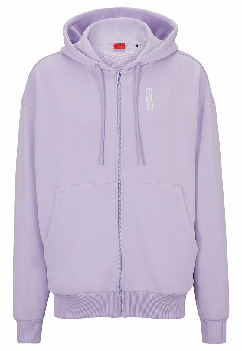 HUGO DAKATA - Zip-up sweatshirt - light purple four/purple - Zalando.co.uk