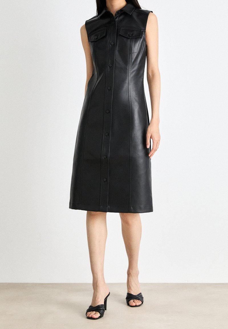midi faux leather dress Tyler Faux Leather Dress