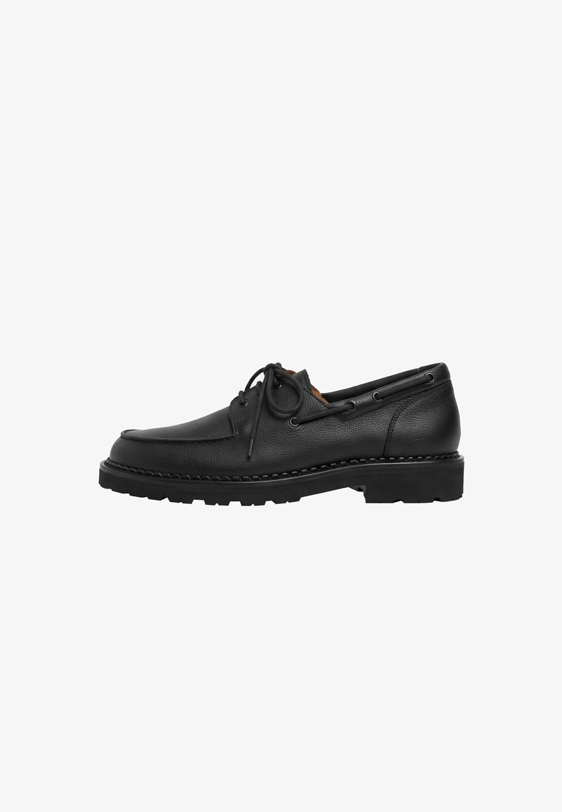 Scarosso ARTHUR BLACK - Chaussures bateau - black - calf