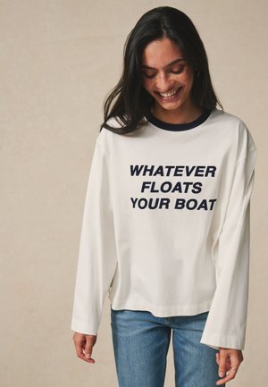 Next REGULAR FIT - 3 PACK  . - Top s dlhým rukávom - navy white graphic stripe