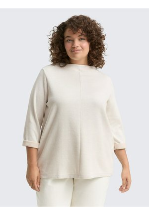Longsleeve - sand stone beige melange