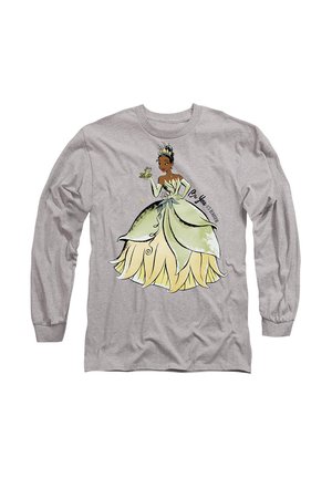 Disney, THE PRINCESS AND THE FROG BE YOU.  IT'S BEAUTIFUL WITH TIANA - Langarmshirt - mottled grey