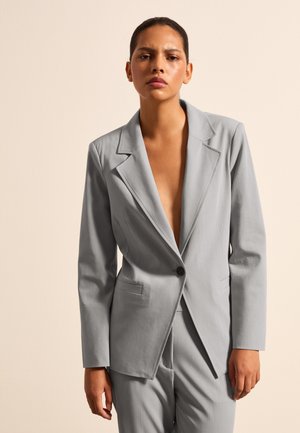 Stefanel SINGLE-BREASTED WITH BUTTON - Blazer - grey marl
