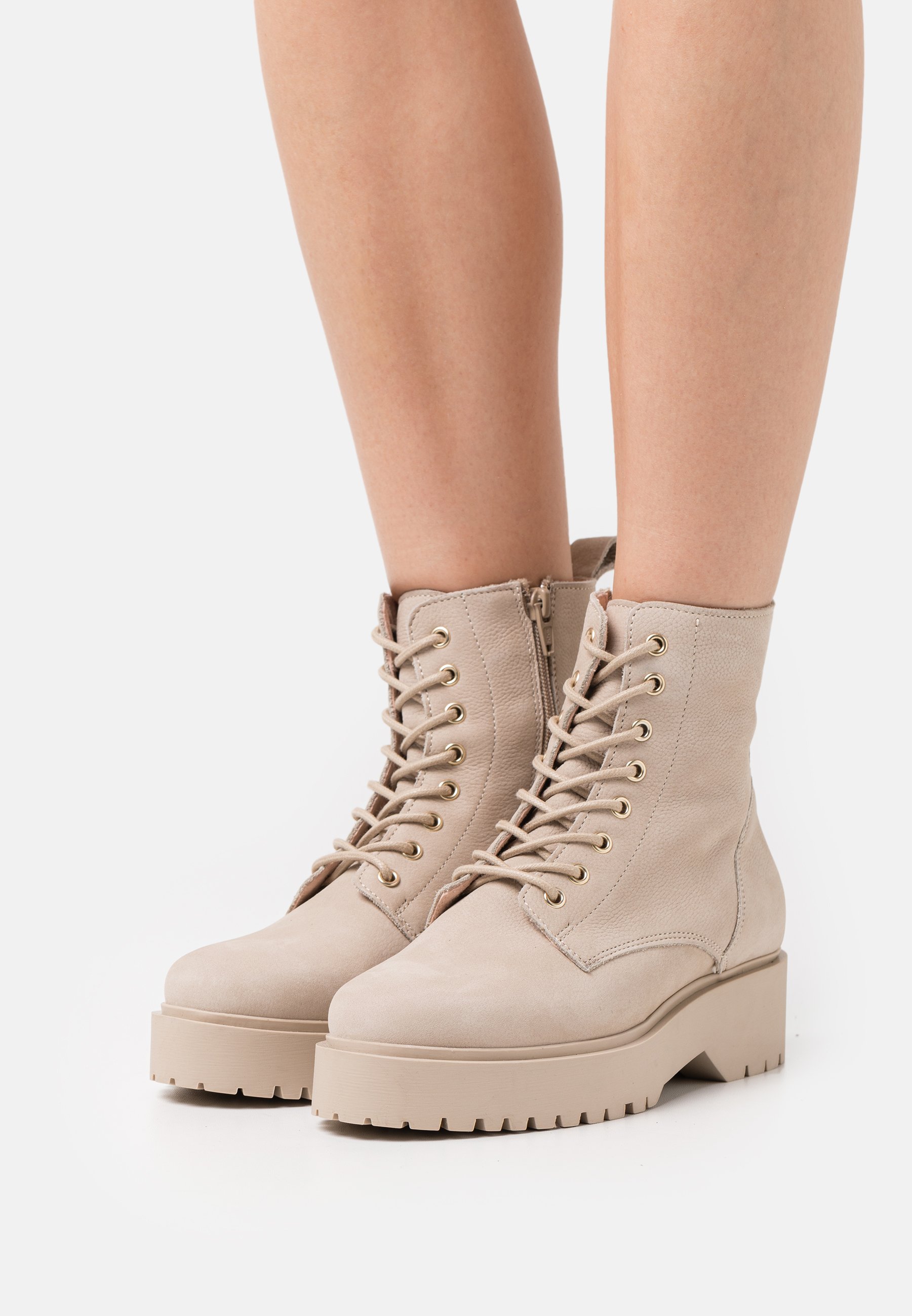 nude platform boots