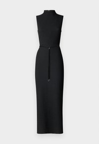 CRINKLE ANKLE DRESS - Vestito di maglina - black