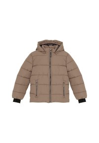 Piepūšama beigu jaka ar kapuci, rāvējslēdzēja aizdare un divas priekšējās rāvējslēdzēja kabatas. Iespējas: elastīgas aproces un quilted dizains siltumizolācijai.