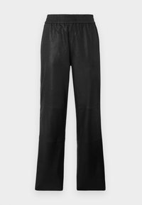 YASSOPHIE PANTS - Pantaloni di pelle - black