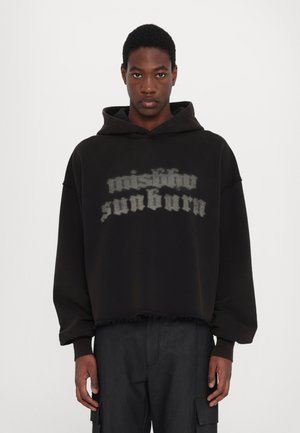 MISBHV, SUNBURN CROPPED HOODIE - Суитшърт - washed black