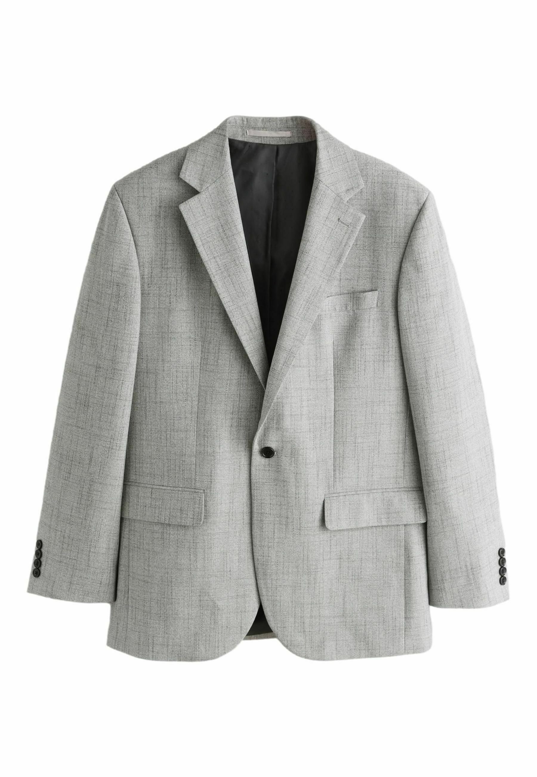Next REGULAR FIT - DOUBLE BREASTED - Suit jacket - grey - Zalando