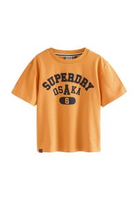 Superdry & Co REGULAR FIT - T-shirt med print - deep yellow