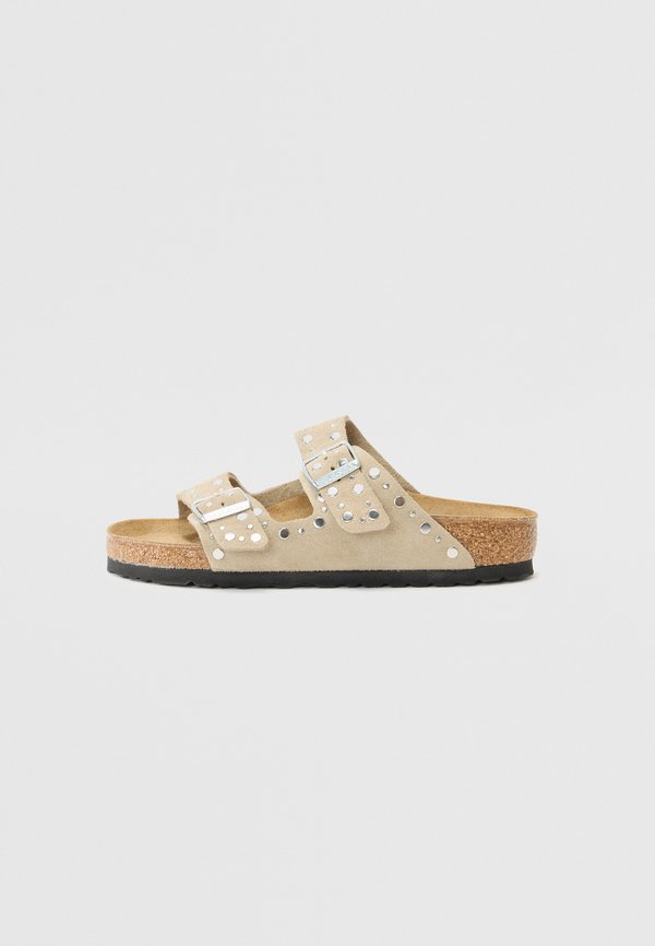 ARIZONA RIVET LEVE NARROW - Riemensandalette - taupe
