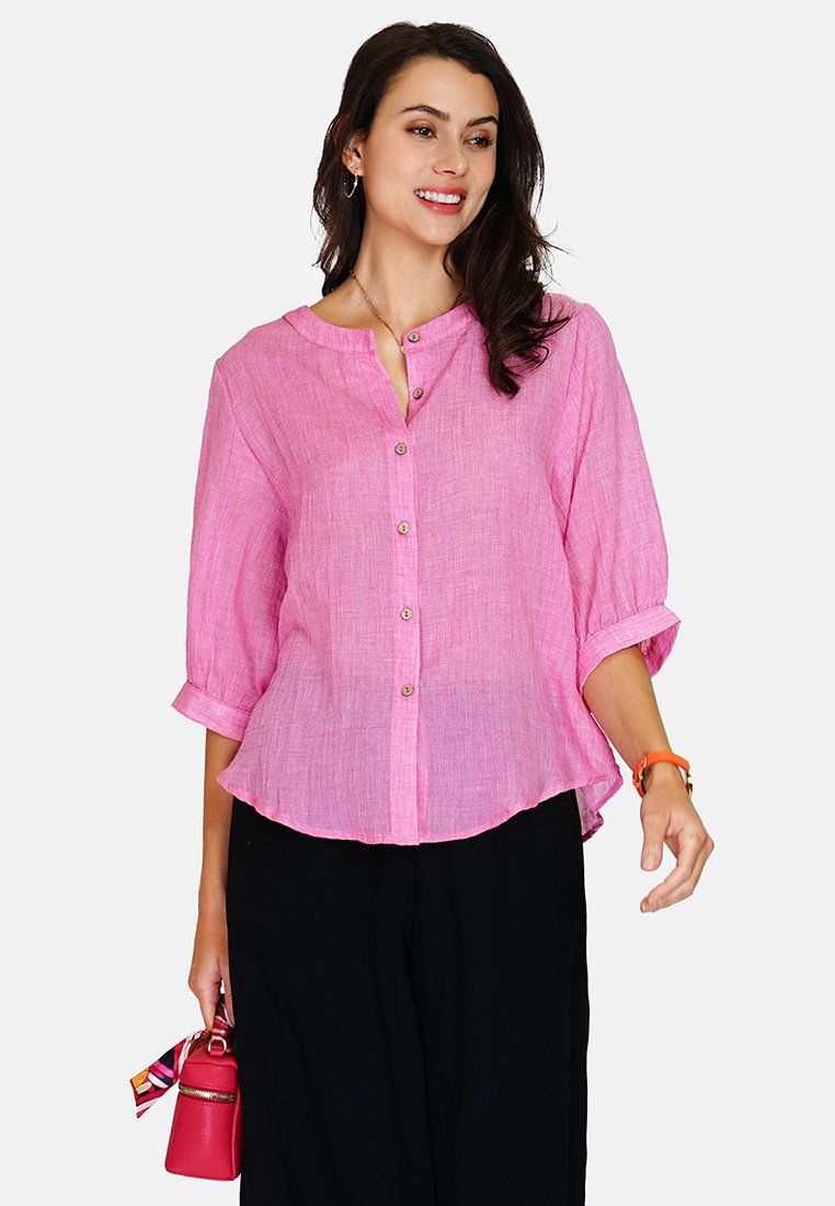 Le Jardin Du Lin Blouse donkerroze