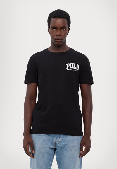 Polo Ralph Lauren CUSTOM SLIM FIT LOGO JERSEY T-SHIRT - Nyomott mintás póló - black
