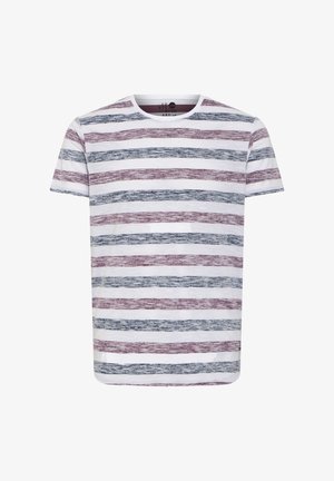 Solid, SDPETRUS STRIPED - Trükipildiga T-särk - wine red