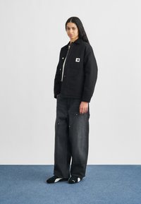 Carhartt WIP BRANDON DOUBLE KNEE PANT - Relaxed fit jeans - black  grind washed
