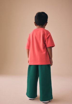 Next, REGULAR FIT - WIDE LEG SIDE STRIPE JOGGERS . - Træningsbukser - green