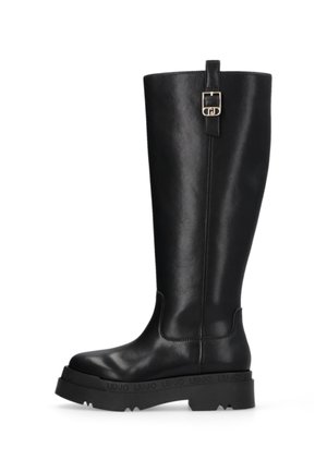 LOVE  - Stivali con plateau - black