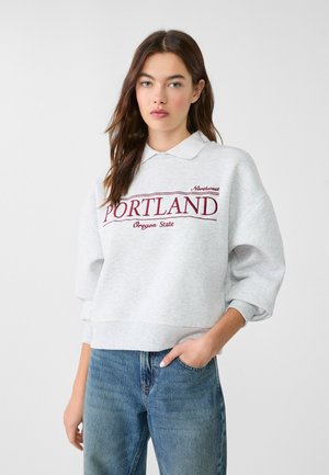 EMBROIDERED - Sweatshirt - grey